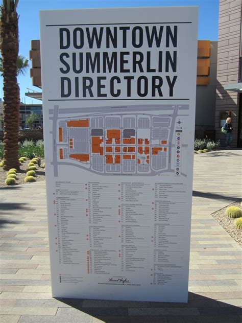 Downtown Summerlin Map Las Vegas