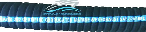 4" inch ID MARINE WET EXHAUST HOSE CORRUGATED HARDWALL WIRE REINFORCED ...