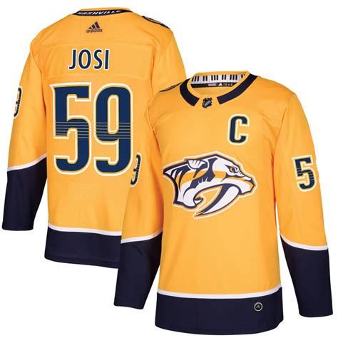 Roman Josi Nashville Predators adidas Home Authentic Player Jersey ...