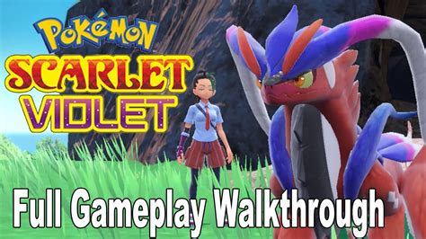 Pokemon Scarlet Violet Full Gameplay Walkthrough [HD 1080P] - YouTube