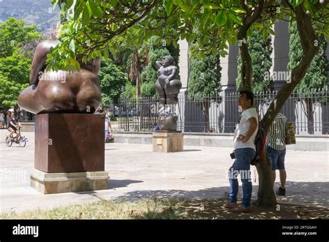 Fernando Botero sculptures at Plaza Botero in Medellin, Antioquia ...