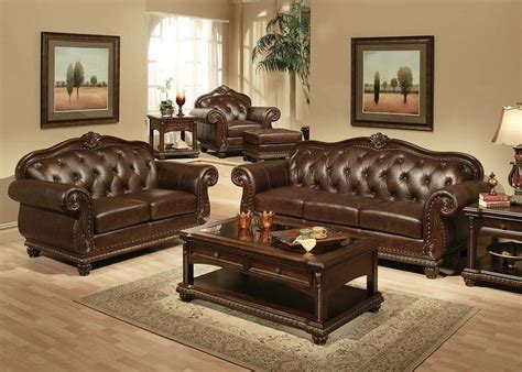 Abadan Formal Leather Living Room Set | Free Shipping