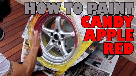 How to paint candy apple red DIY - YouTube