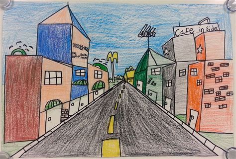 One-Point Perspective City Streets (5th) - Art with Mrs. Nguyen