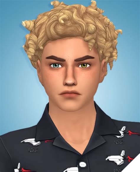 Brycen Hair | Mens hairstyles, Maxis match, Sims