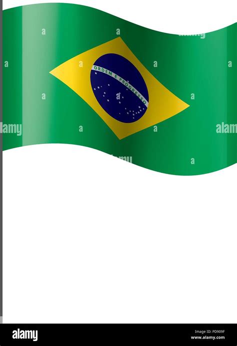 Brazil flag, vector illustration Stock Vector Image & Art - Alamy