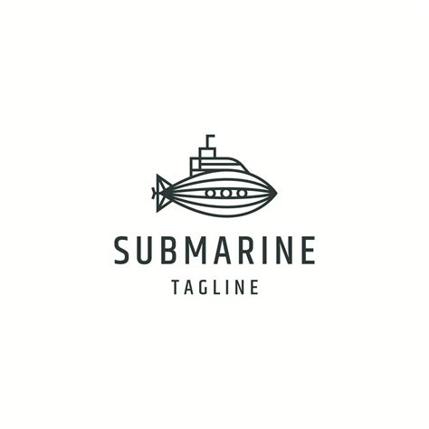 Submarine logo icon design template flat vector 8282936 Vector Art at ...