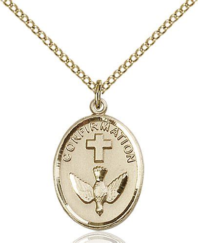 Confirmation Medal Gold Filled - Catholic Saint Medals