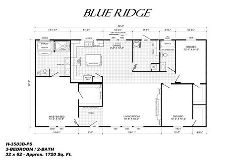 Painted Sheetrock The Blue Ridge H-3583B-PS by Live Oak Homes - Marty ...