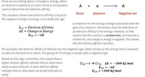 energy - Are 1st Electron Affinities positive or negative? - Chemistry ...