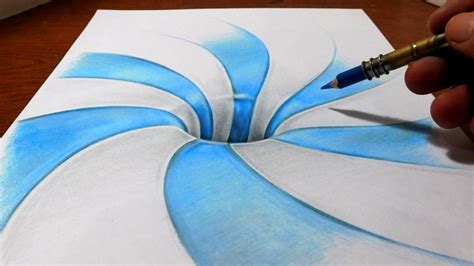 Spiral Optical Illusion Drawing