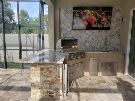 L Shaped Outdoor Kitchens - Creative Outdoor Kitchens of Florida