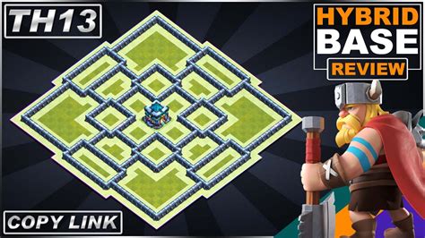 NEW BEST! TH13 base with Copy Link 2021!! Town Hall 13 HYBRID Base ...