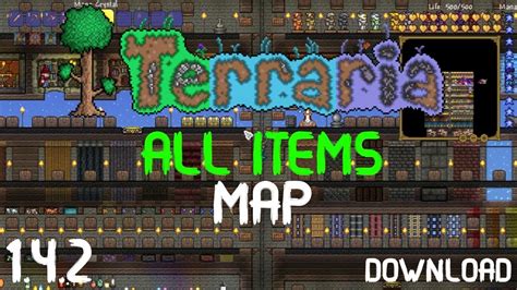 ALL ITEMS MAP | TERRARIA 1.4.5 | Builder's Workshop | 2020 LATEST ...