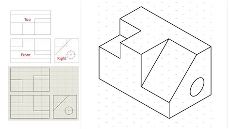 How To Draw Isometric View - Middlecrowd3