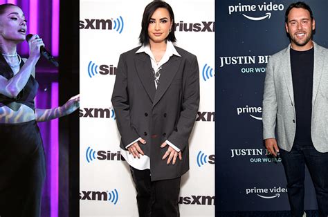 Report: Ariana Grande and Demi Lovato Leave Braun Amid Bieber Rumors ...