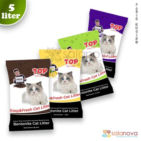 Top Cat Litter Pasir Kucing Gumpal Wangi 5 Liter - salanova