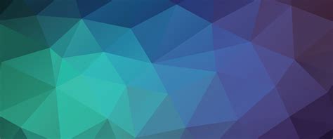 triangles, colorful, green colors, low poly - 3440x1440 original ...