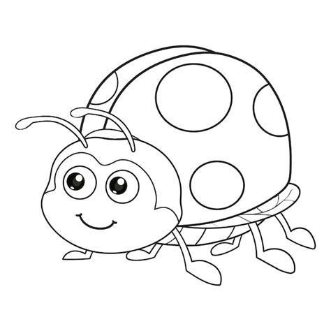 Cute Ladybug Coloring Pages For Kids