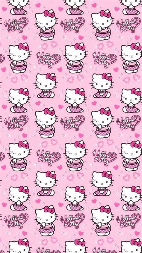 Download Loaded Pink Hello Kitty Pattern Wallpaper | Wallpapers.com