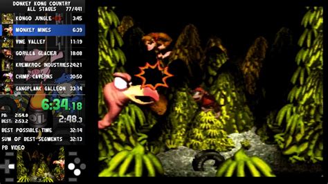 Donkey Kong Country speedrun all stages 33:12 - YouTube