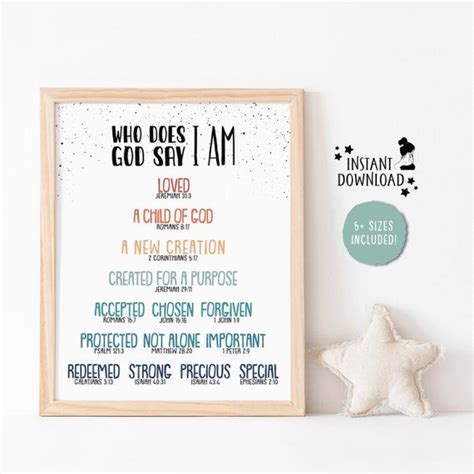 Identity in christ christian education kids affirmations etsy – Artofit