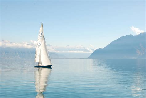 White Sailboat on Water · Free Stock Photo