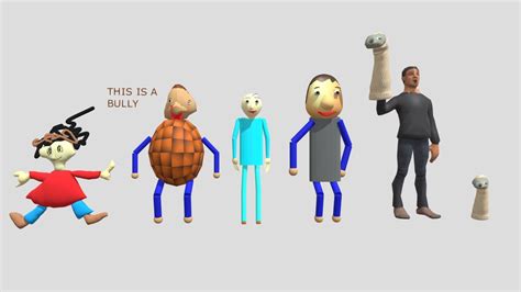 Additional Basics Characters (Baldi) - Download Free 3D model by ...