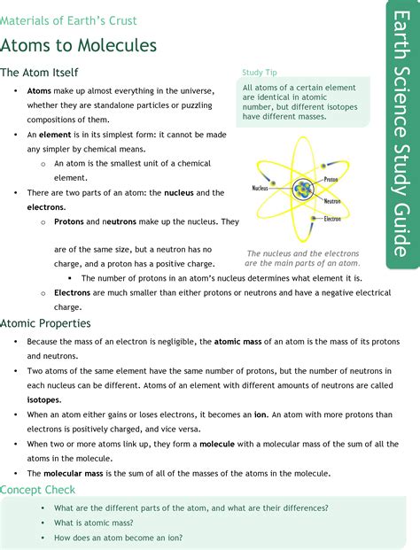 Atoms And Molecules Worksheet – Imsyaf.com