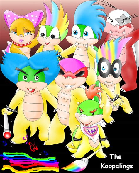 Bowser's Koopalings by Bowser2Queen on DeviantArt