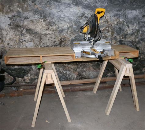 How to make a portable miter saw table - Jeff's DIY Projects