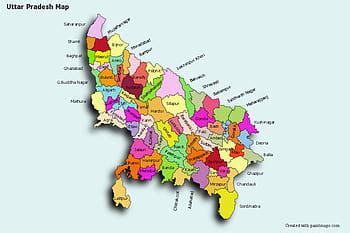 UP Map, Districts in Uttar Pradesh, uttar pradesh map HD wallpaper | Pxfuel