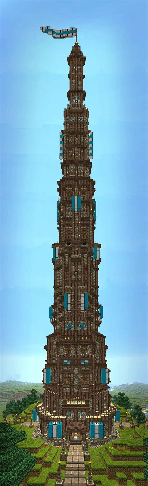 Tower by Chris-Steven. | Minecraft blueprints, Minecraft houses ...