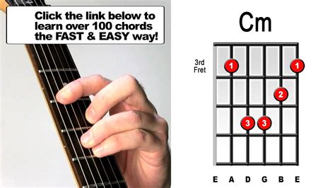 Easy C Minor 7 Guitar Chord - chords that you wish