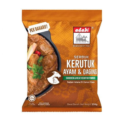 Adabi Rempah Kerutuk Ayam & Daging 250g | Lazada