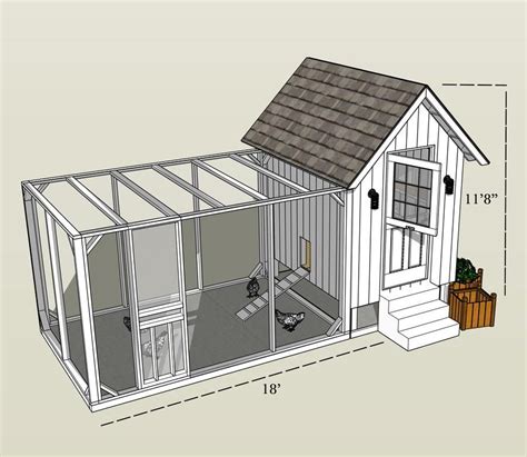 Farmhouse Chicken Coop Plans | Diy chicken coop plans, Walk in chicken ...