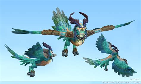 Zandalari Druid Legion Flight Form - Color Concept : wow