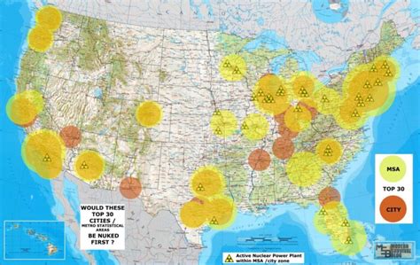 U.S. Nuclear Target Map - Do You Live In a Death Zone? - amg-news.com ...