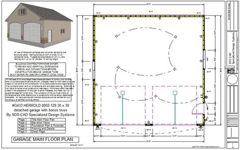 30 X 30 Garage Plans 30 X 30 Garage Kits, detached building plans ...