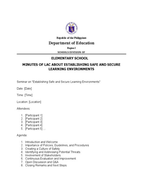 Minutes of Lac #1 - Upload | PDF | Evaluation | Learning