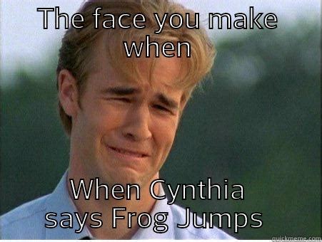 frog jump face - quickmeme