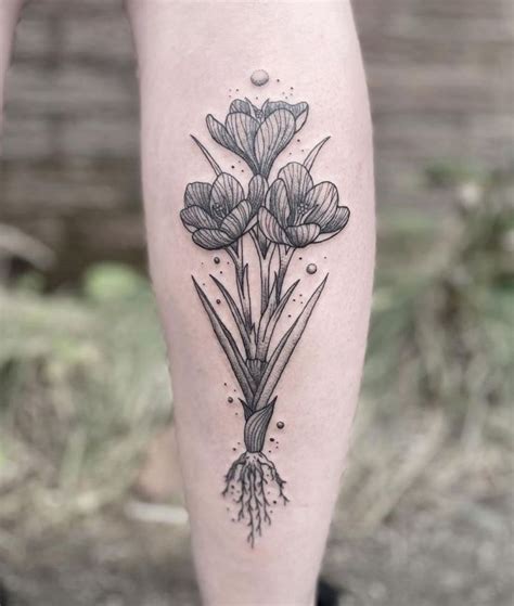 30 Pretty Crocus Tattoos You Must Love in 2022 | Tattoo you, Tattoos ...