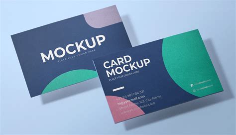 Free Visiting Business Card Mockup PSD | Mockuptree