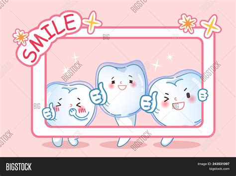 Cute Cartoon Teeth Vector & Photo (Free Trial) | Bigstock