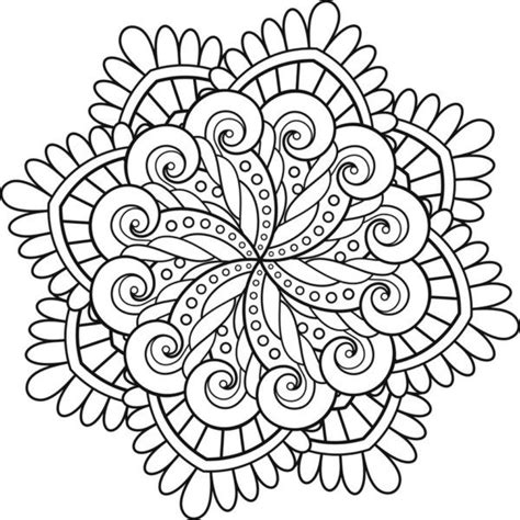 Mandalas fáciles para pintar e imprimir - Mandalas