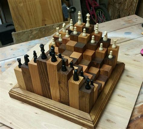 Custom 3D Chess set #AllThingsChess | Diy chess set, Chess board, Wood ...