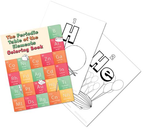 Periodic Table Elements Coloring Pages