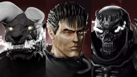 ArtStation - Berserk 3 Characters Guts - SkullKnight - Zodd