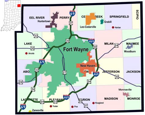 Map Of Fort Wayne Indiana - Maping Resources