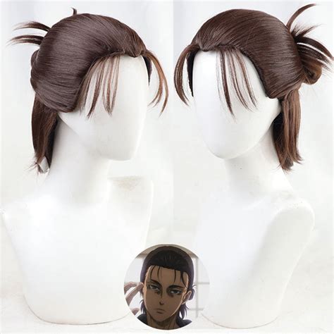 Attack on Titan Final Season Eren Jaeger Eren Yeager Brown Cosplay Wig ...